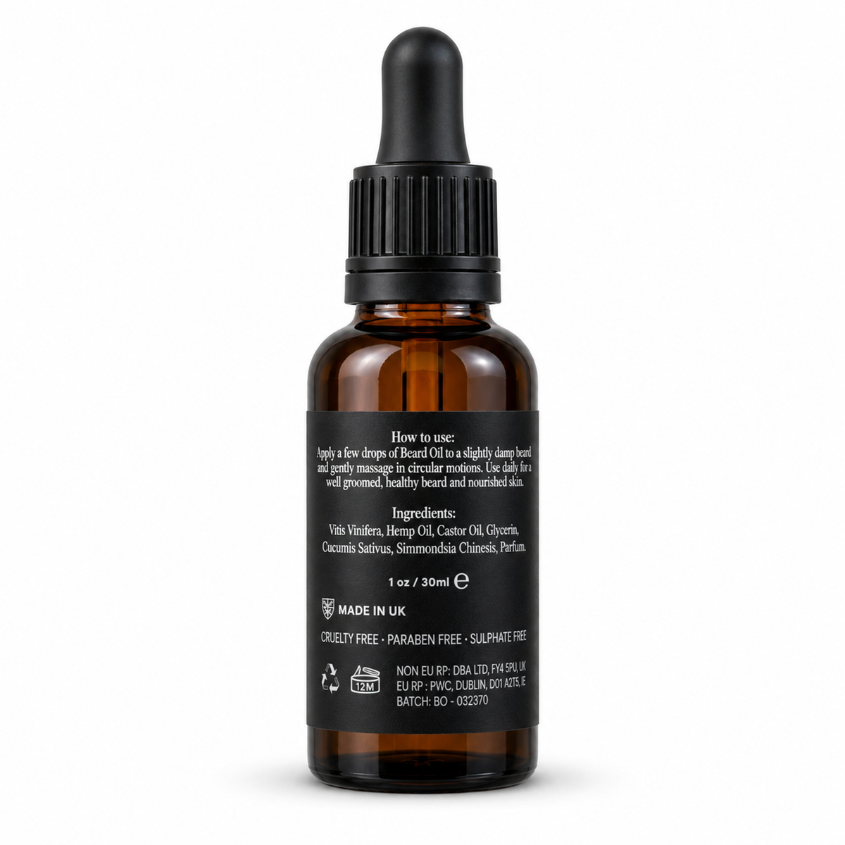 Off Code Beard Oil, back how to use