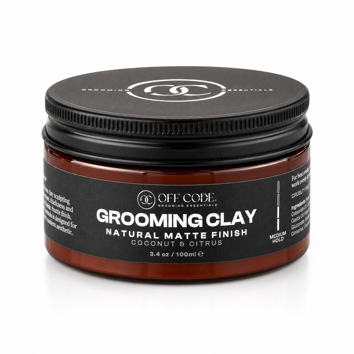 Off Code Grooming Clay, front