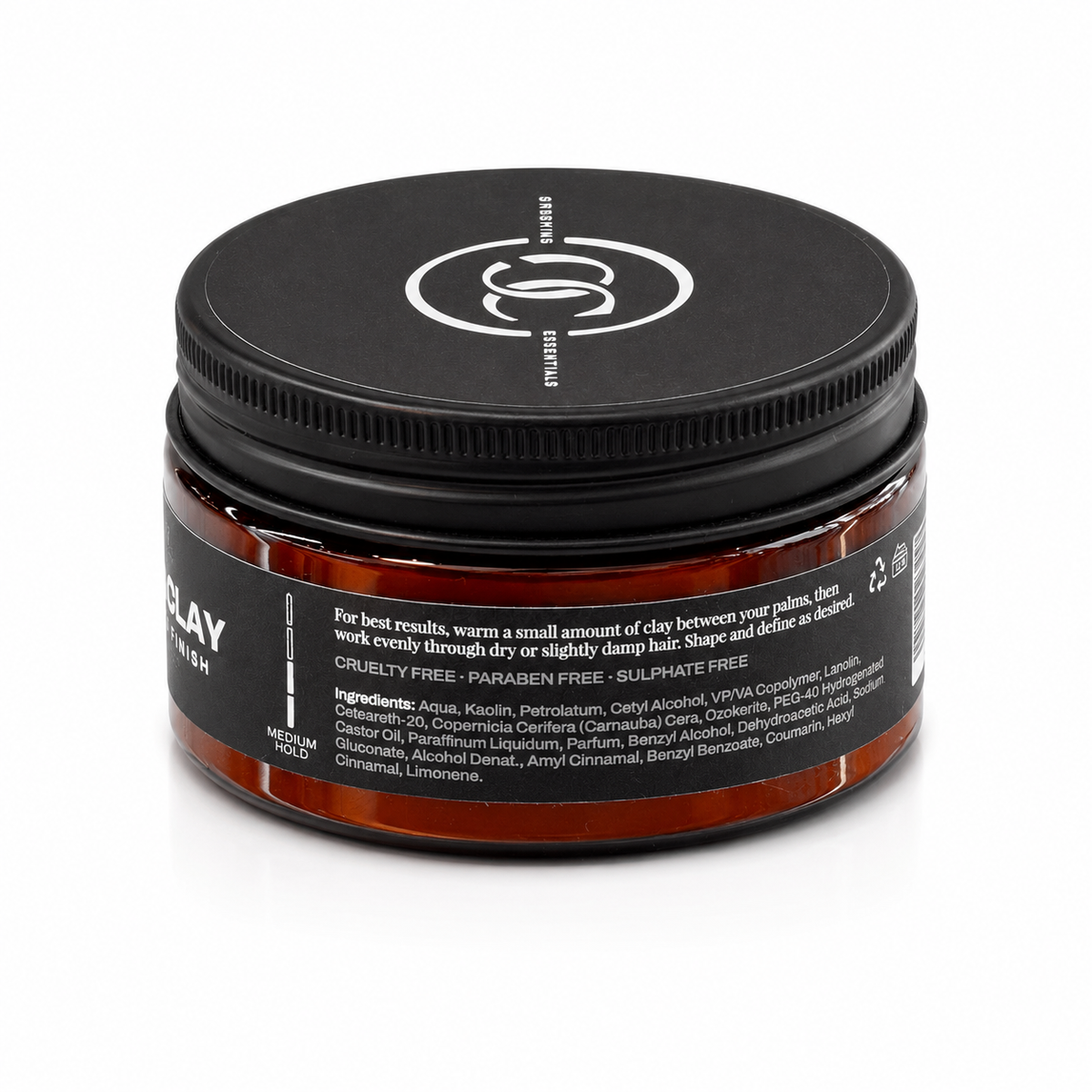 Off Code Grooming Clay, back ingredients